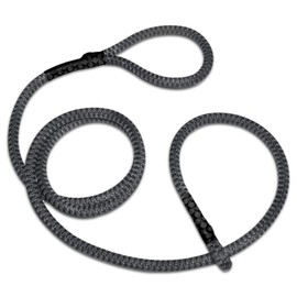 LOS LADRIDOS DE MEXICO Correa para Perro Premium para Paseo y Entrenamiento Resistente con Agarre Cómodo y Seguro para Mascota (Gris Oscuro, Grande)