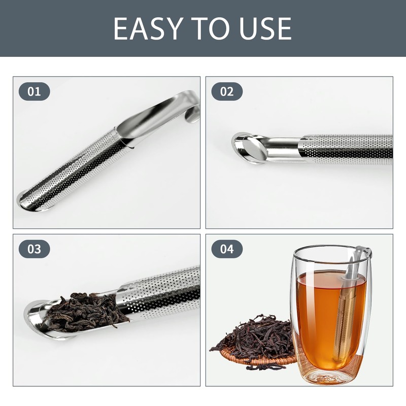 2 Sets Upgraded Tea Infuser for Loose Leaf Tea with