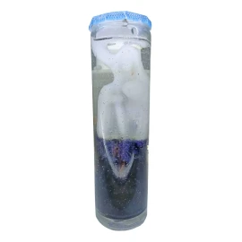 CEB 4 Veladoras Santa Muerte Reversible De Gel Preparadas