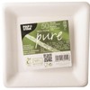 Papstar 82452 Sugar Cane Plates Square 15.5 x 15.5 cm