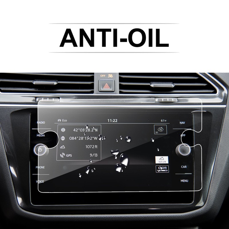 LFOTPP 8 Zoll Navigation Panzerglas Schutzfolie für Tiguan 2 MK2