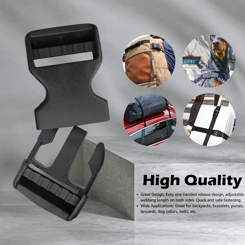 Lxnoap Quick Side Release Buckles 1" Wide Dual Adjustable No