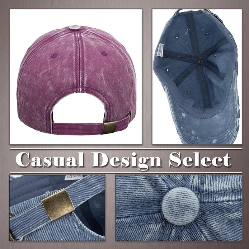 One Limitation CP338 Solid Color Damaged Cap, Hat, Running, Outdoor,