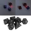 7PCS Light Up Dice ABS Rechargeable LED Electronic Polyhedral Dice