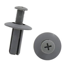 Trou Gris En Plastique Rivets Fixation Push Clips for Voiture Car Fender, 8 mm, Pack of 100