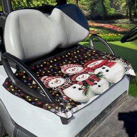 Rarucativ Black Car Seat Cover Club Car Golf Cart Seat Towels for 2 Person Seats Club Car Car Seat Wrap Towel Golf Easy to Install and Clean Travel Sports Golf Cart Covers for Brothers Sisters