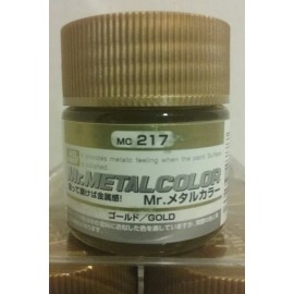 Gunze Sangyo Mr Hobby acrylic paint Mr Metal Color MC-217 Gold 10ml