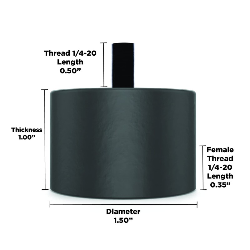 Isolate It!: Sorbothane Male/Female Vibration Stud Mount - 1/4-20 -