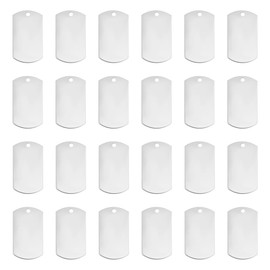 UNICRAFTALE Name Tag, 304 Stainless Steel Charm, Blank Tag, Blank Card, Pendant, Engravable, ID Tag, Plate, Metal Charm, Hanging Ornament, For Cat Dogs, Collars, Necklace Parts, Accessory Parts,