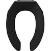 PROFLO PFTSCOF2000 Elongated Open-Front Toilet Seat - Black