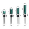 ZOKMOK Pattern Flush Trim Router Bits 1/4 Shank, Bottom Bearing