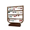 Practical Earring Organizer Stand Display Solid Walnut Wood Jewelry Tower