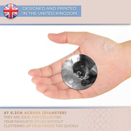 Destination Vinyl ltd Magnet for Refrigerator, Fridge BW - Cute Spider Monkey Baby for Office, Cabinet and Whiteboard, Magnetic Stickers, 37743