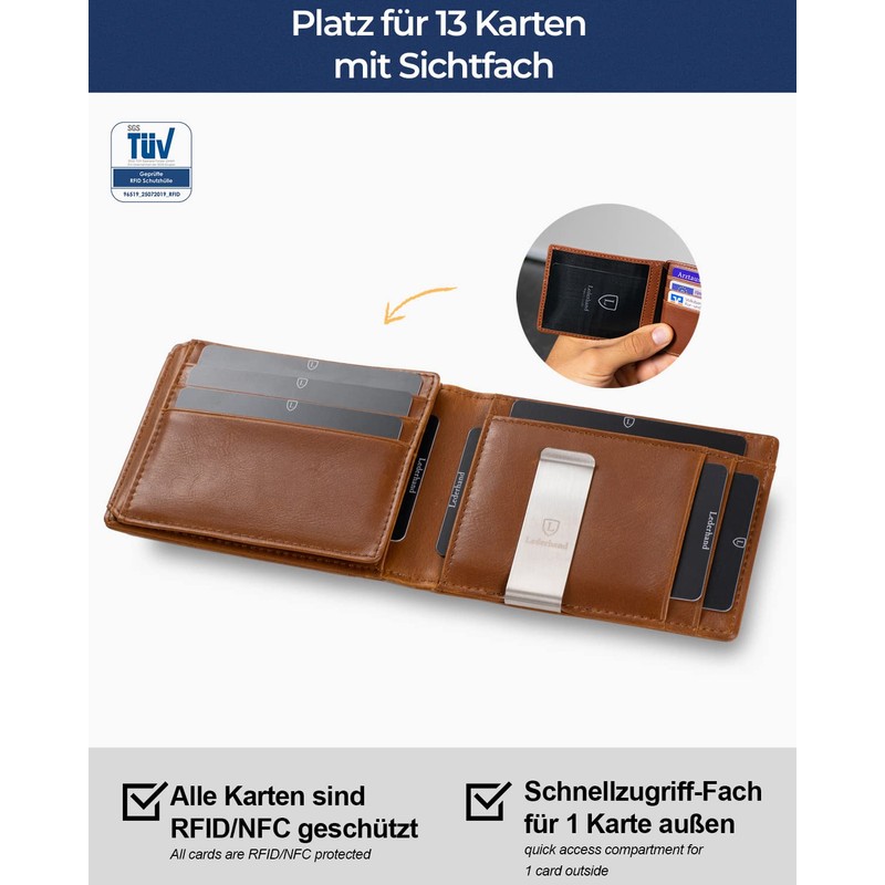 Lederhand iSlim XL, carbon, Modern