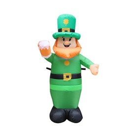 Inflatable St. Patrick Doll for Yard Garden Decorations Indoor and Outdoor Theme Party Decoration