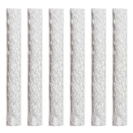 Firefly Fuel Fiberglass Tiki Torch Wicks - 6 Pack, Long-Lasting Planet-Friendly Wick for Tiki Torches, Oil Lamps, & Langers - Durable Replacement Wick Set 1/2-inch x 6-inches