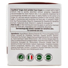 EQUILIBRA Face Anti-Wrinkle 50 ml Argan - Face Care