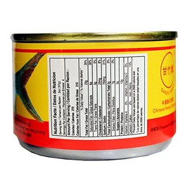 Ganzhu Fried Dace with Black Bean 甘竹牌豆豉鲮鱼罐头(8.0 Oz Each) Pack of 2