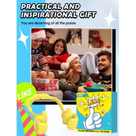 CALDEVER Cell Phone Holder Thumbs Up Lazy Phone Stand Stocking Stuffers for Adults Teens Boys Girls Kids Women Phone Stand for Desk for Men Who Have Everything White Elephant Gifts for Adults