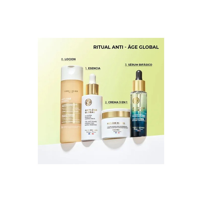 Yves Rocher Loción Hidratante Iluminadora Anti Age Global