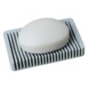 Minimalist Self‑Draining Soap Dish Tray (Jet Black)