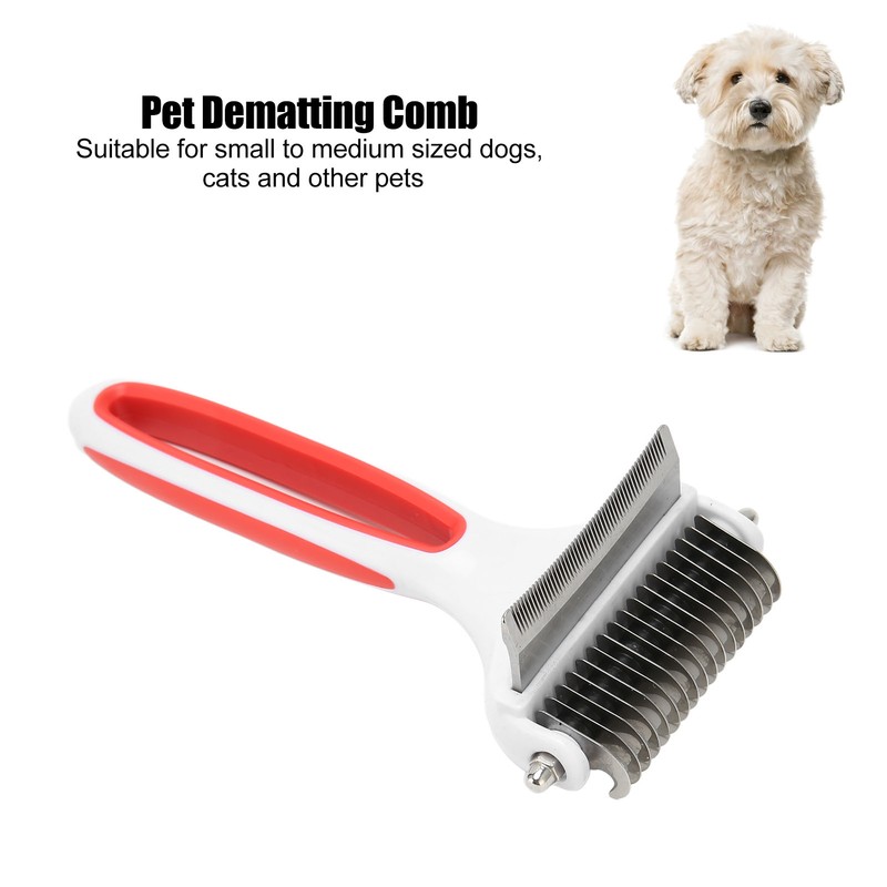 2 in 1 Pet Grooming Brush Washable Pet Dematting Comb