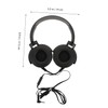 Operitacx 1pc Head Mounted Music Headphone Lightweight Comfortable Stereo Headset