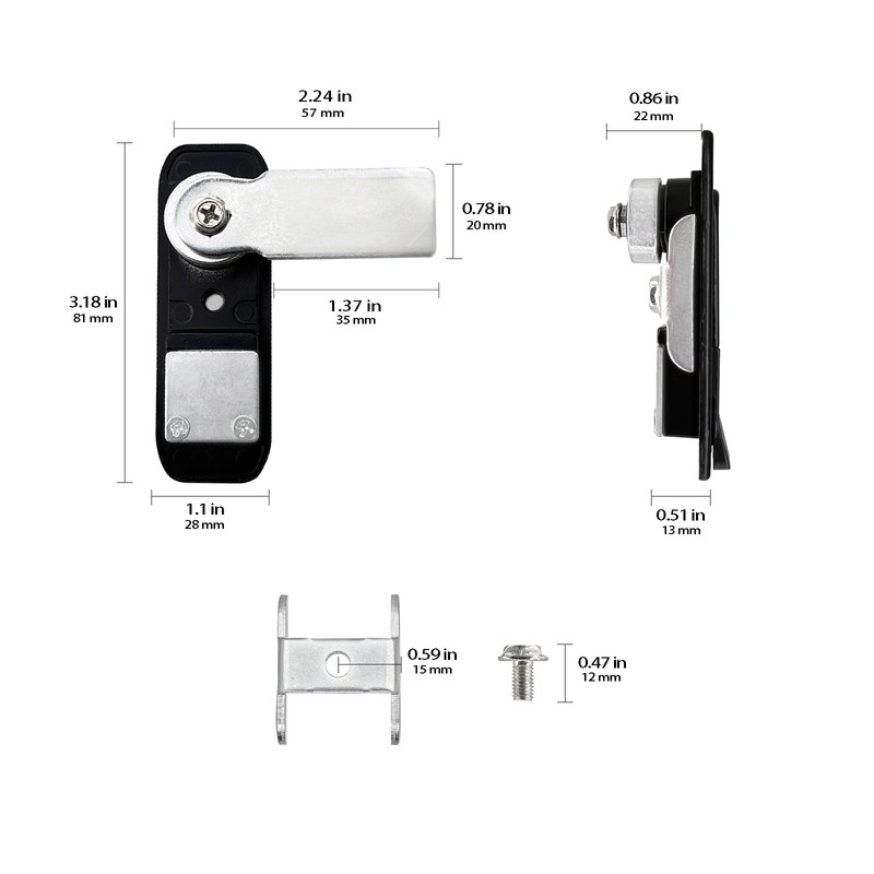 Xnrtop Electric Cabinet Panel Pop Up Lock Push Button Door