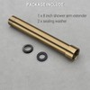 HOMYEP Shower Arm Extender 8 Inch Straight Extension Pipe Arm