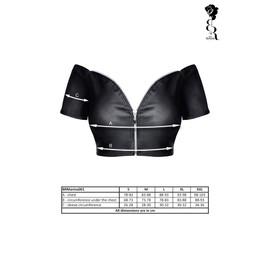 Demoniq Black Rose 2.0 Marina Top Black Einheitsgröße