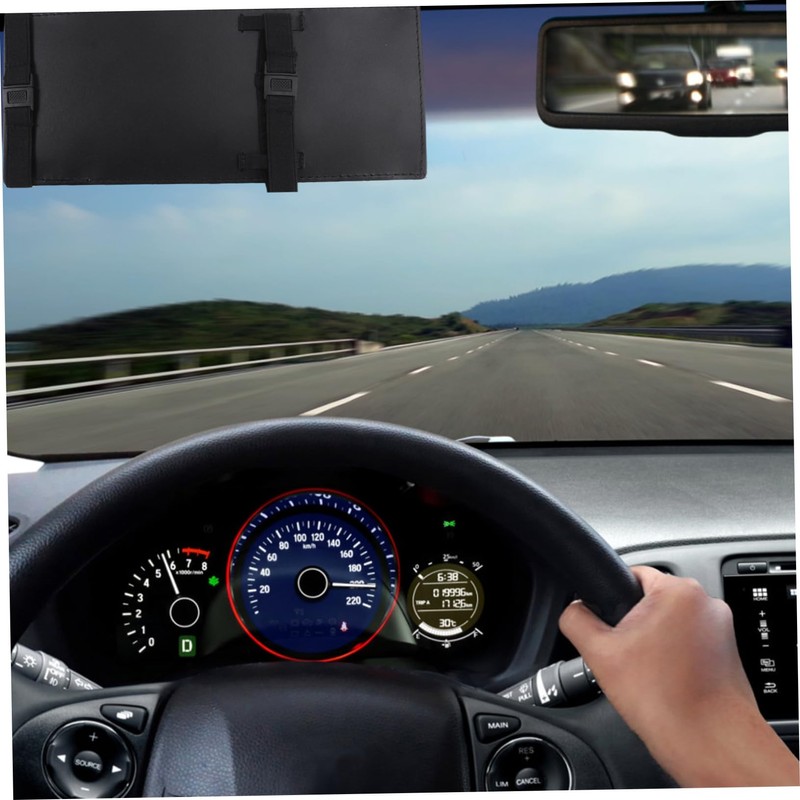 Mikinona Retractable Multifunctional Car Visor Sunshade UV Protection Extender for