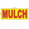 Mulch Yellow Red Black 2x5 Banner Sign