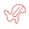 100pcs Paper Clips Prevent Slip Cute Rabbit Shaped Decorative Bookmark