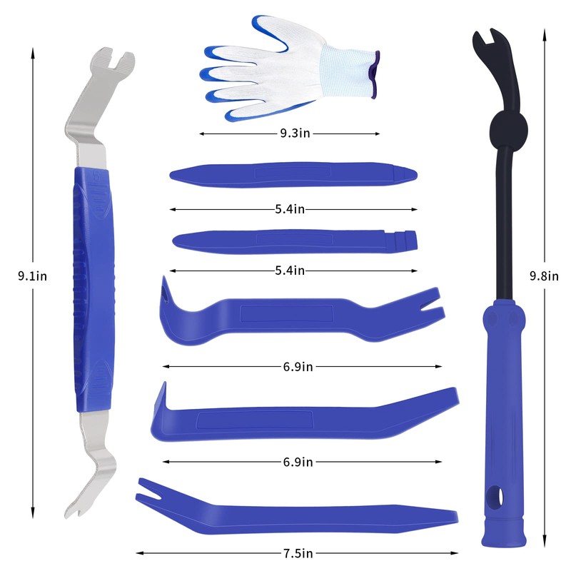 Wetado Auto Trim Removal Tools Kit, 9pcs Car Door Panel