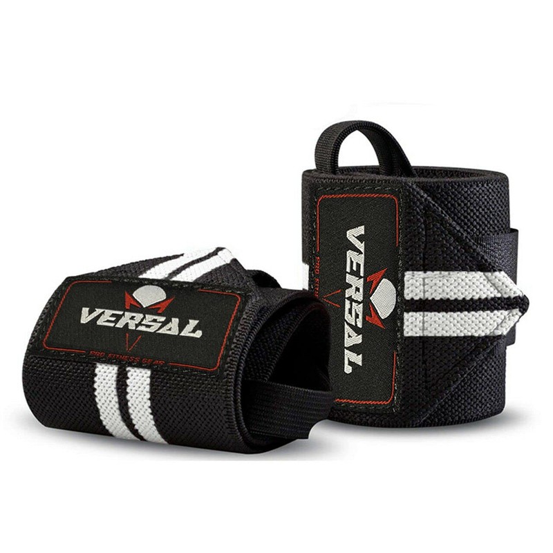 VSL Weight Lifting Wrist Wraps with Padded Gym Straps Elasticated