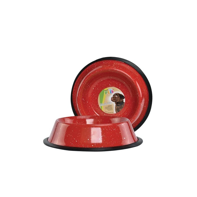 Fancy Pets Plato de Acero Jaspeado para Perro de 32