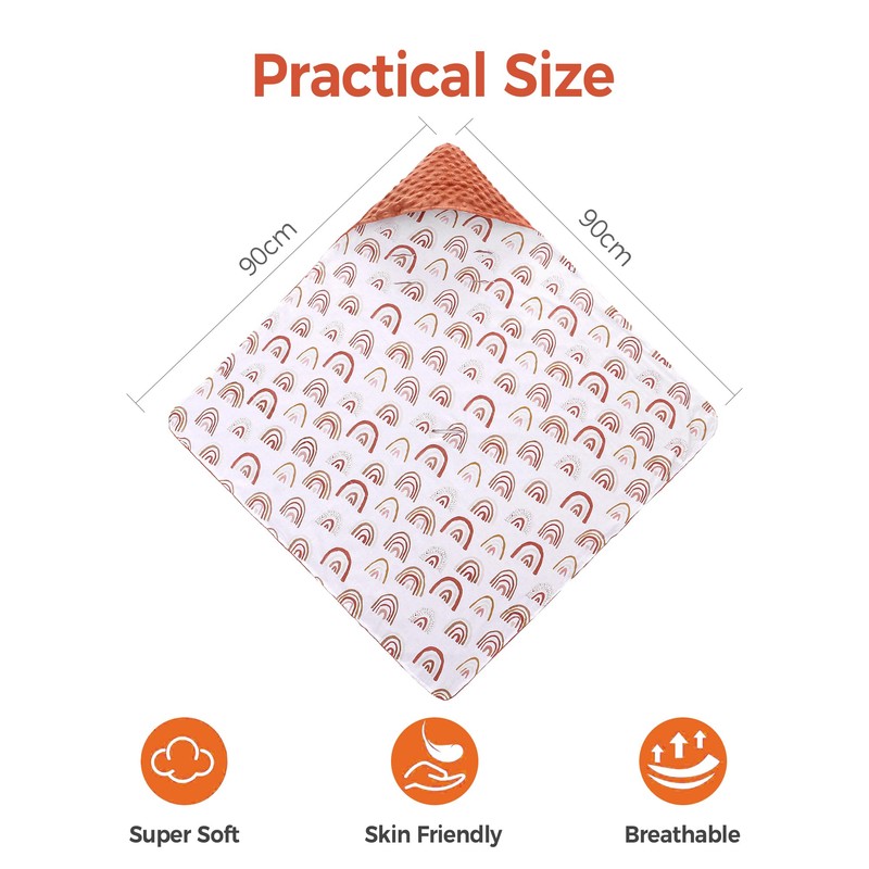 Miracle Baby Car Seat Blanket for Babies, Minky Dot Carseat