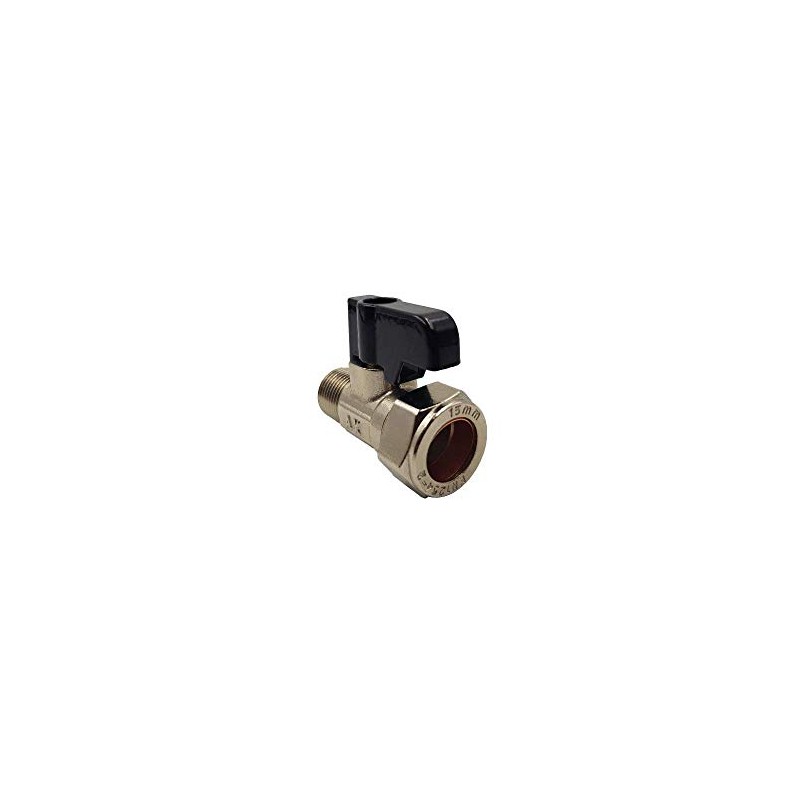Aumix 15mm x 12mm Isolating Valve with Handle UK Compression
