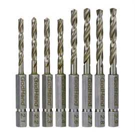 GodHand Quick Drill Bit Set of 8 (D) GH-DBQ-8D Hobby Tools