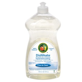 Earth Friendly Products Proline PL9721/12 Dishmate Free and Clear Ultra-Concentrated Liquid Dishwashing Cleaner, 25oz Squeeze (Case of 12)