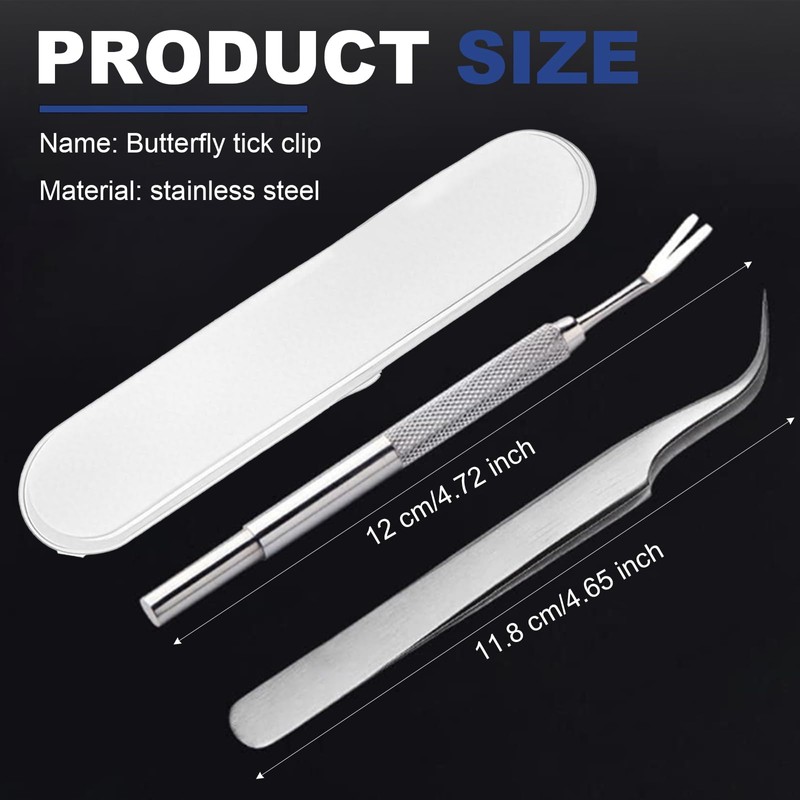 1 Set Tick Remover Tools for Dogs, Tick Removal Tool,