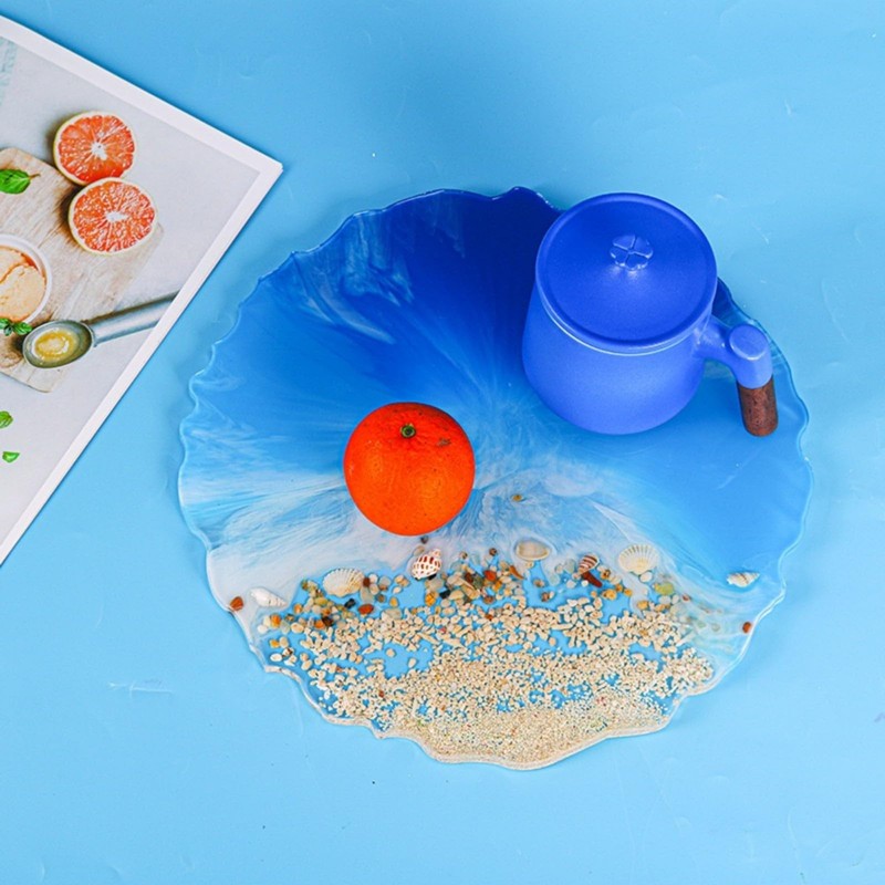 13 inches Large Silicone Tray Mold, Big Geode Silicone Mold,