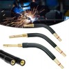 2 PCS Welding Gun Bending Pipe, Brass Welding Gun Curved