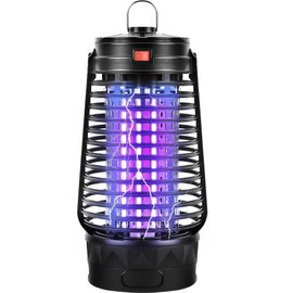 Phosooy Electric Bug Zapper, 2500V Plug-in Mosquito Trap with Replaceable Sticky Pads & Lamp Tube, 365nm Lighted Hanging Insects Killer Attracting Moths, Gnats, Flies IPX4 for Indoor Outdoor Use