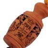 Wood Carved Amulet Pendant Peach Wood Detailed Carving Beautiful Safe