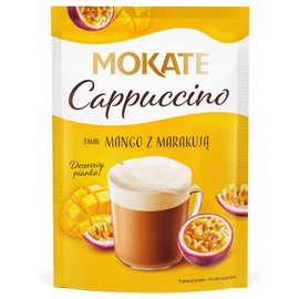 MOKATE® Cappuccino | 40g Geschmack: Mango mit Passionsfrucht | Instantkaffee Kaffeegetränk Instantkaffee Samtig und Aromatisch Cremiger Getränk Kaffee Getränkepulver