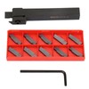 MGEHR1212-3 Lathe Parting Tool, Lathe Cut-Off Grooving Parting Tool Holder