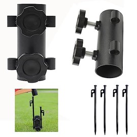 LFWATAXY Camping Tent Rod Holders - Beach Umbrella Rod Holders - Windproof Awning Rod Holder, Plant Umbrella Shade for Potted Plants, Beach Umbrella Stand, Awning Support Poles (2)