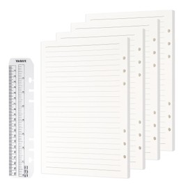 6 Pack A5 Refill Paper, 6 Holes A5 Filling Paper, A5 Refill Paper, 270 Sheets Refill Paper, Dotted Paper, for A5 Diary Notebook Planner (180 Sheets/360 Pages).