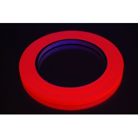 Quarter Inch x 25 Yards UV Blacklight Reactive Fluorescen​t Gaffer Tape (Orange)